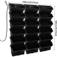 thumbnail image 4 of Self Watering Wall Planter with 18 Pots, Wall Planters for Indoor Plants, Vertical Garden Planter, Wall Mounted Plastic Plant Grow Pots for Fruits Vegetables Flowers Herbs (Black), 4 of 9