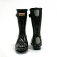 thumbnail image 6 of Hunter Girls Original Giant Glitter Rain Boots, Black,1 M US, 6 of 7