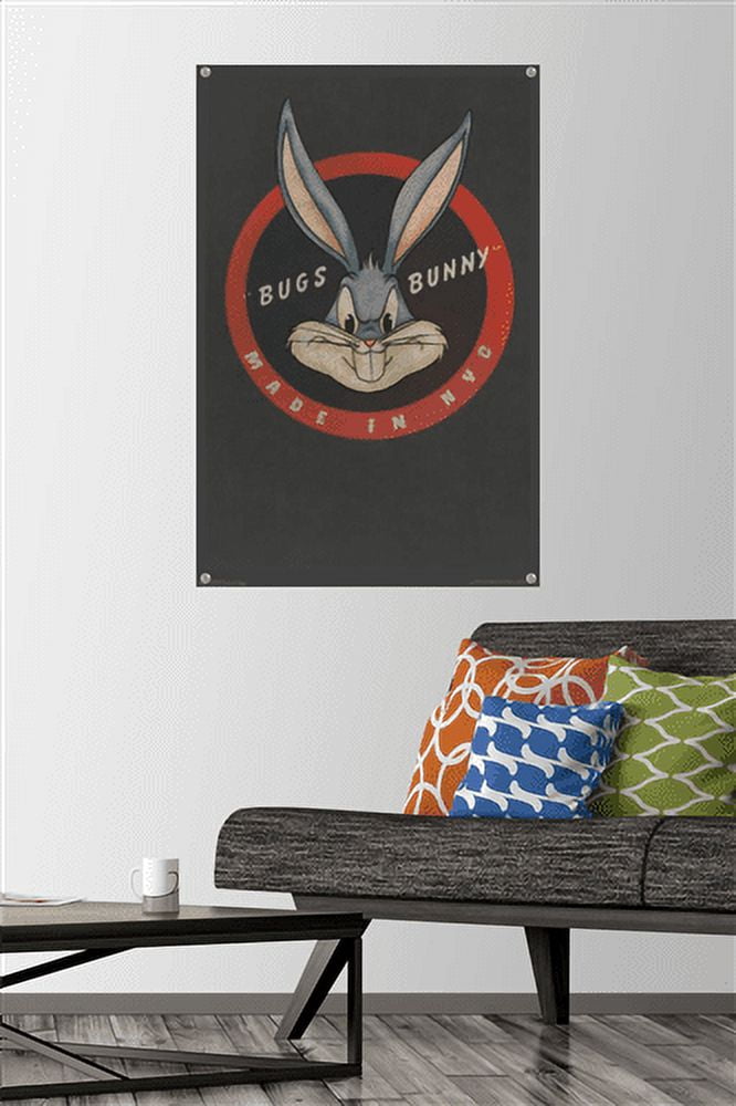 Looney Tunes - Bugs Bunny - NYC Wall Poster with Push Pins, 22.375" x 34"
