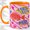 Orange, variant on Colorful Fish Accent Mug, 11oz Ceramic Coffee Cup for Ocean Lovers