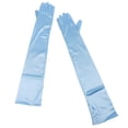 thumbnail image 3 of Long Opera Party Gloves for Women 1920s 20s Satin Gloves Costumes Elbow Length Bridal Evening Dress, 21.65 inches Blue, 3 of 3