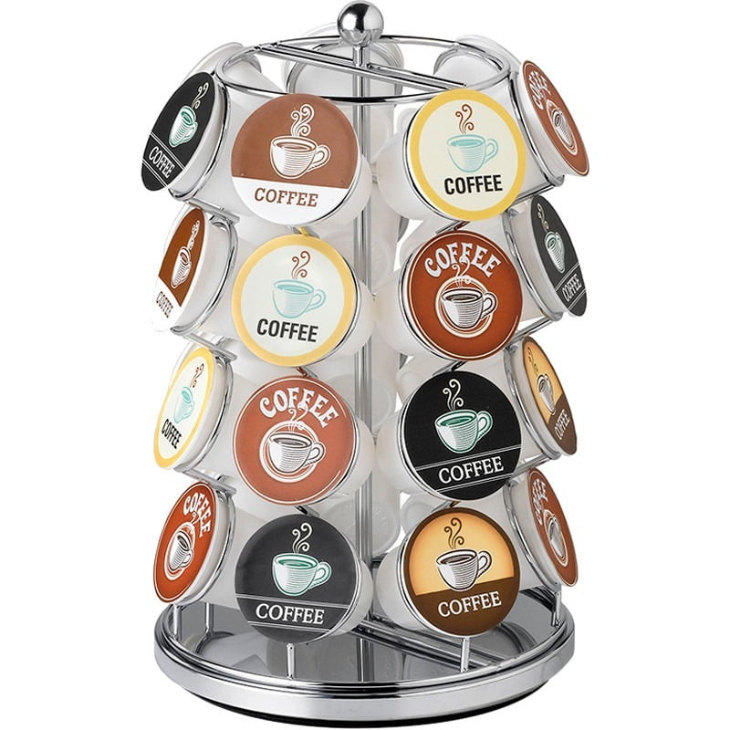 Nifty 28 Capacity Coffee Pod Carousel in Chrome