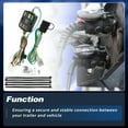 thumbnail image 7 of 4 Pin Trailer Wiring Harness 56480/118827 Towing Hitch Wiring Kit for Toyota Highlander 2020 2021 2022 2023 2024 Connector Towing Harness Converter, 7 of 7