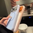 thumbnail image 2 of Magnetic Case for iPhone 17 Pro, Compatible with MagSafe Silicone Cover, Slim Lightweight Shockproof Anti-Scratch Protective Phone Case - White, 2 of 11