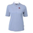 thumbnail image 2 of Women's Cutter & Buck Blue Frisco RoughRiders Virtue DryTec Eco Pique Stripe Recycled Top, 2 of 3
