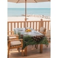 thumbnail image 2 of 54x80 Inch Outdoor Tablecloth with Umbrella Hole Zipper Rectangle Vintage Pine Cones Rectangular Tablecloths Outside Waterproof Retro Botanical Watercolor Wooden Patio Table Cover for Picnic Party, 2 of 8