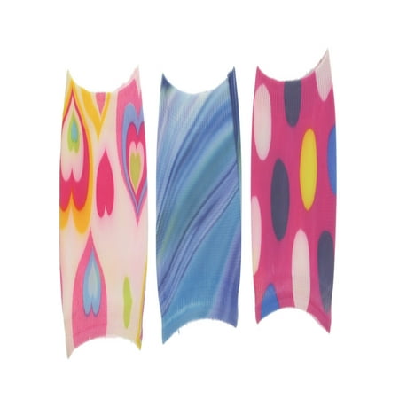 

Nouvella Women s Microfiber Open Toe Sandal Ring Socks (3 Pr) (Hearts Dots & Swirls)