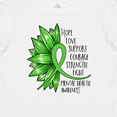 thumbnail image 4 of Inktastic Mental Health Awareness Green Sunflower Ribbon Boys or Girls Baby T-Shirt, 4 of 5