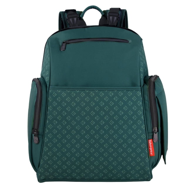 Sac à dos pour couches de bébé de Fisher-Price Fast Finder Gemma, 3 pièces, vert