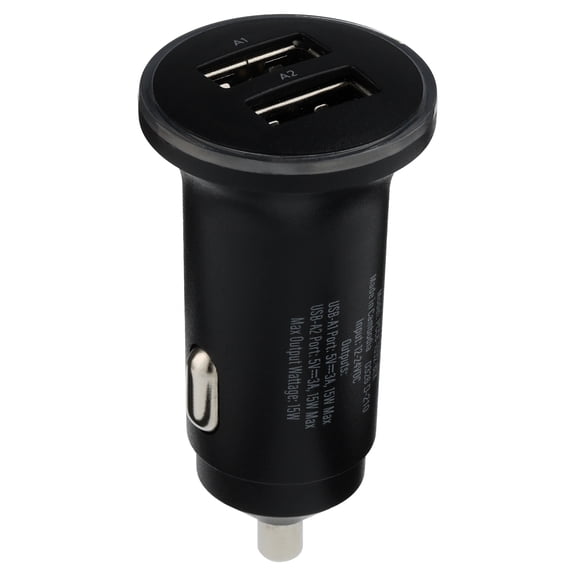 onn Dual-Port USB Car Charger