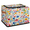 Multicolor 2, variant on CURLYOOT Farm Cute Cattle Cow Storage Bin With Zipper Lid, Foldable Clothes Organizer Lidded Storage Baskets, Rectangular Box Closet Shelf Container Organizer for Home Dorm