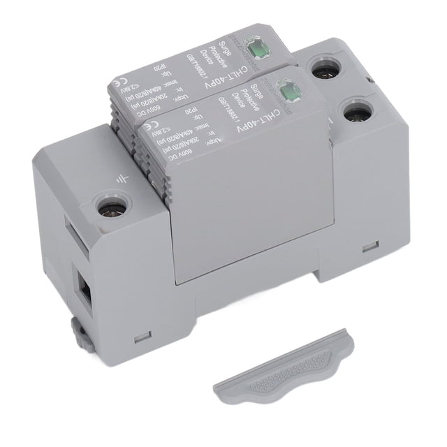 2P Surge Protective Device, Surge Arrester Device Flame Retardant PC Thunder Protection Stable Performance for Building