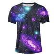 thumbnail image 5 of Round Neck T Shirts for Men Starry Sky Print Tops Summer Fashion Tshirts 2026 Men Tee Shirts, 5 of 5