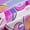 purple pink 178, variant on jejeloiu multicolor Kawaii Unicorn Black Out Curtains,Magic Animal Curtains Pack of 2 (42x63 Each),rainbow clouds stars Bedroom Curtains For Children,Breathable Home Decor