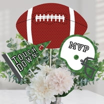 Big Dot of Happiness End Zone - Football - Baby Shower or Birthday Party Centerpiece Sticks - Table Toppers - Set of 15