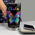 thumbnail image 6 of Personalized Butterfly Tumbler 20oz 30oz Insulated Tumblers with Lid Coffee Travel Mug Cup for Women Girl Teen Butterfly Gift for Birthday, 6 of 6