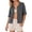 Gray, variant on Lixiuxyad Women's Ribbed Knit Cardigan Short Sleeve Open-Front Button-Up Summer Knit Tops,Brown