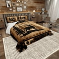 thumbnail image 2 of Manfei Cute Deer 3-Piece Comforter Set for Girls Boys Kids,Deer Hunting Bedding Set Room Decor,Rustic Bear Paw Print Bedding Set,Cabin Duvet Set Full Size Quilt, 2 of 7