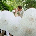 thumbnail image 4 of 12PCS Paper Parasol 60Cm Beach Umbrella White DIY Umbrella Photography Props for Baby Shower Party Wedding,12x Paper Parasol,White, 4 of 6