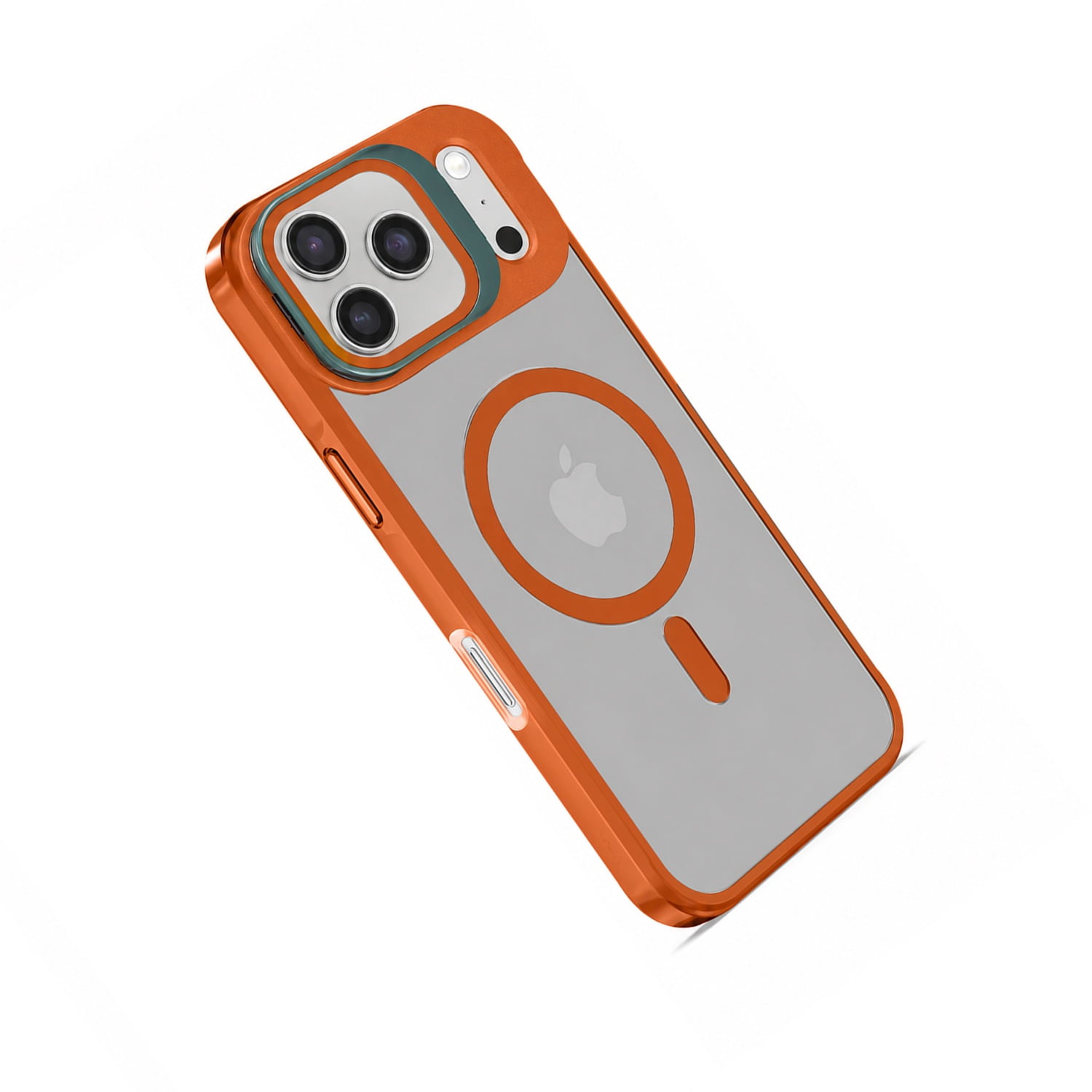 Slim Transparent Camera Stand Case with Wireless Charging for iPhone 17 Pro Max