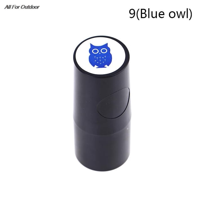 1 Pcs Golf Ball Stamper Stamp Marker Various Patterns Quick Drying Durable Long Lasting Golf Accessories 9Blue owl
