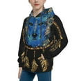 thumbnail image 2 of Kdxio Wolf Head And Dreamcatcher Pattern Boys Athletic Unisex Boys Girls Hoodie with Pocket Sweatshirts-Medium, 2 of 6