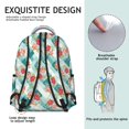 thumbnail image 5 of Pioneer Flower Floral Print Pattern Backpack for School, Cute School Bag with Adjustable Shoulder Straps and Padded Back, 15.3"x11"x7.1", 5 of 5