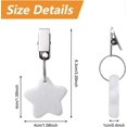 thumbnail image 2 of Tablecloth Weights Clips, 6 Pieces Tablecloth Weights Five Pointed Star Shape Stone Tablecloth Weights Metal Clip (white), 2 of 4