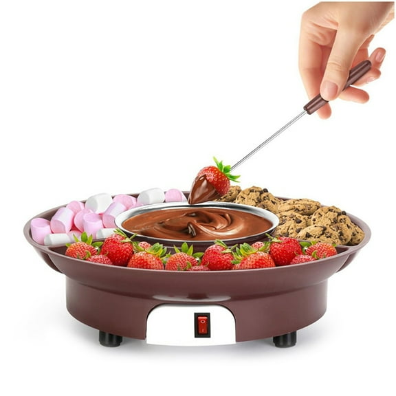 10oz MINI Electric Chocolate Melting Pot Chocolate Fondue Fountain Warmer Machine for Milk Chocolates Cheese Butter (US)