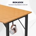 thumbnail image 2 of TINKLE WELL Computer Desk Small Office Desk Writing Desks Study Table Modern Simple Style Work Table with Storage Bag for Bedroom-31IN, 2 of 4