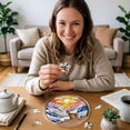 thumbnail image 6 of Acrylic Jigsaw Puzzle Sun-Catching Window Decoration, 7.4 Inches, Suitable For Garden Decoration, Suitable As Birthday Gifts Or Home Decorations Graduation Gift Mother'S Day Gift For Mom Home Decor, 6 of 6