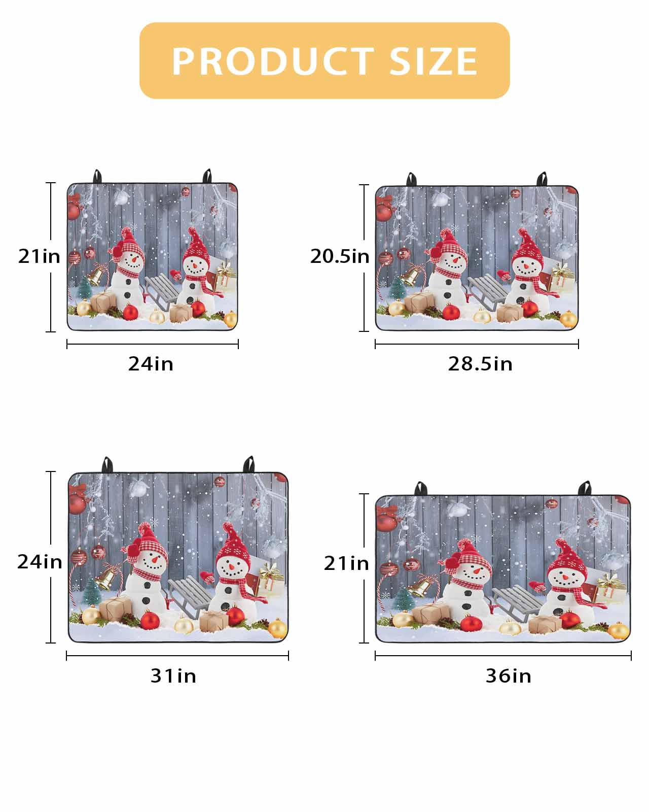 Large Induction Cooktop Protector Mat Christmas Stove Top Covers for Electric Stove, Winter Snowman Xmas Red Balls Snowflakes Decorative Stove Burner Cover Mats, Glass Top Stove Cover