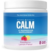Natural Vitality Calm Magnesium Powder, Raspberry Lemon, 8 Ounces