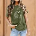 thumbnail image 2 of Tops for Women Trendy Old Lady Tunic Women Thermal Long Sleeve Shirt 1000 Casual Shirt Sleeve Tops Short Button down Fall Sweaters Compression for Long Top Army Green L, 2 of 5