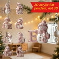 thumbnail image 2 of 2025 Alphabet Snowman Advent Calendar, 26 Days Christmas Countdown Calendar with A to Z Letters, 2D Acrylic Pink Winter Themed Educational Mini Snowman Xmas Decor for Home, 2 of 6