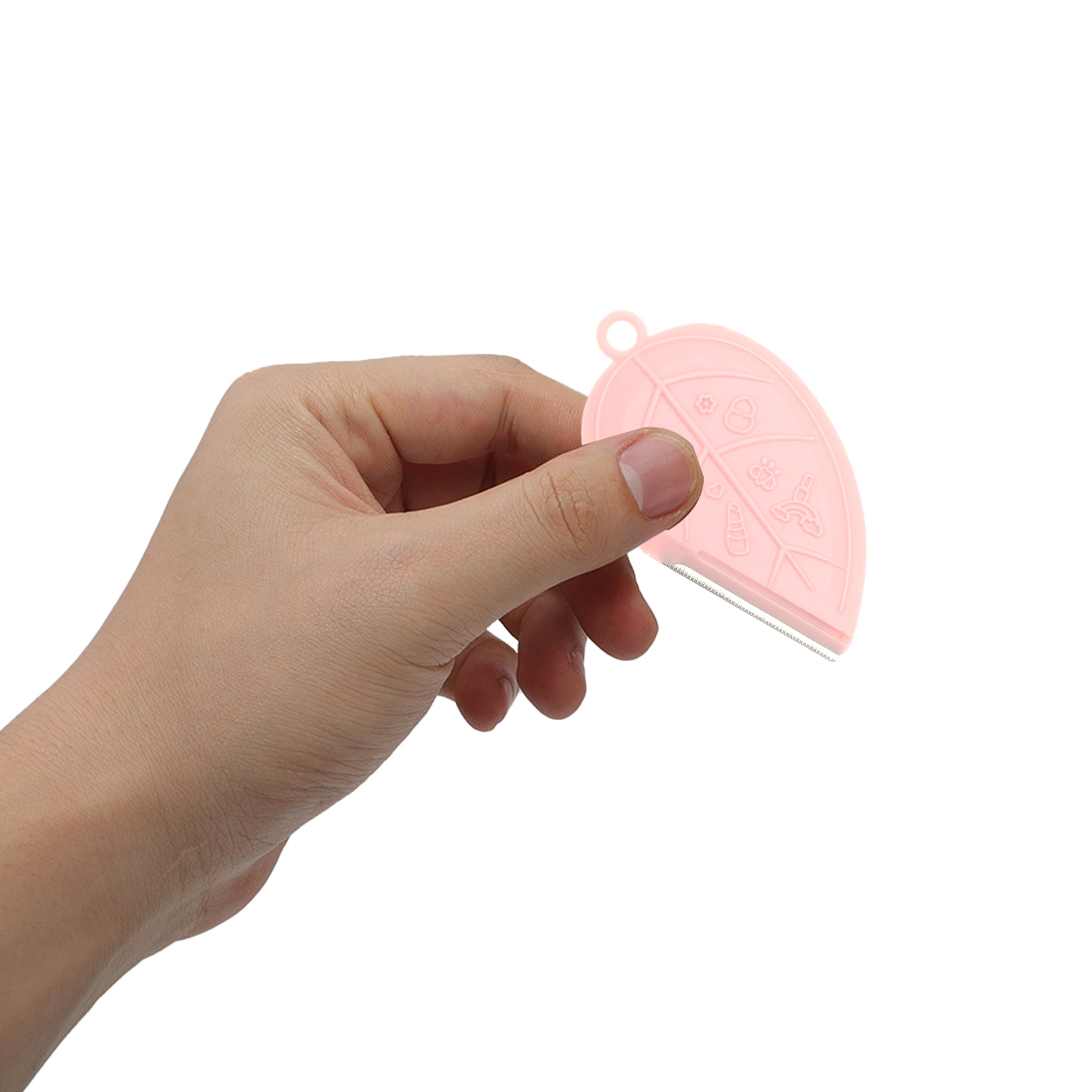 Unique Bargains Lightweight Multifunctional Eyebrow Scissor Kit Pink for Easy Grooming