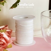 Candle Lab | 200ft Candle Wicks Spool Cotton Braid Candle Wick Pre Waxed Non-Smoke Braided Wicks Beeswax Candles Wicks