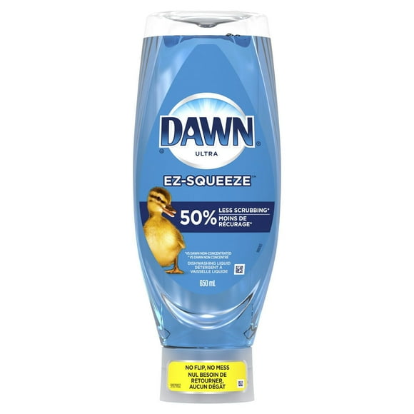 Dawn EZ-Squeeze Ultra Dishwashing Liquid Dish Soap, Lemon Scent, 650ml