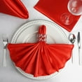 thumbnail image 2 of BalsaCircle 5 Pieces 20" Red Satin Napkins Wedding Party, 2 of 6