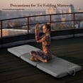 thumbnail image 4 of Tri Folding Mattress Single Size - Memory Foam Tri-fold Mattress, Handle & Non-Slip Bottom, Portable Foldable Sofa Bed Floor Mattres Chair for Travel RV Camping Guest Yoga - 4 Inch, 75"x25"x4", 4 of 4