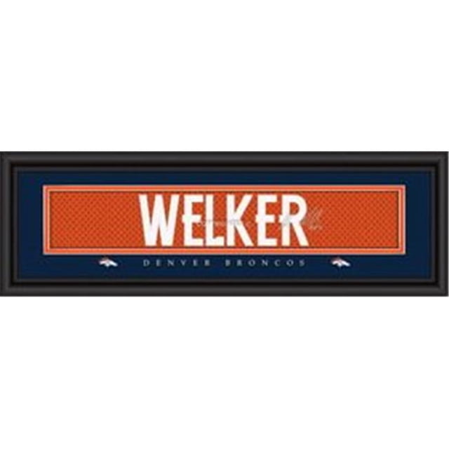 Denver Broncos Imprimé 8x24 Style Signature Wes Welker