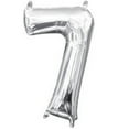 thumbnail image 3 of Anagram 78535 16 in. Number 7 Silver Shape Air Fill Foil Balloon, 3 of 4