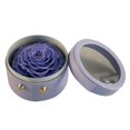 thumbnail image 1 of Caja Redonda Caja De Cuero De Flor Preservada Con Tapa Para Artículos s Violeta Baoblaze Caja de flores redonda preservada, 1 of 8