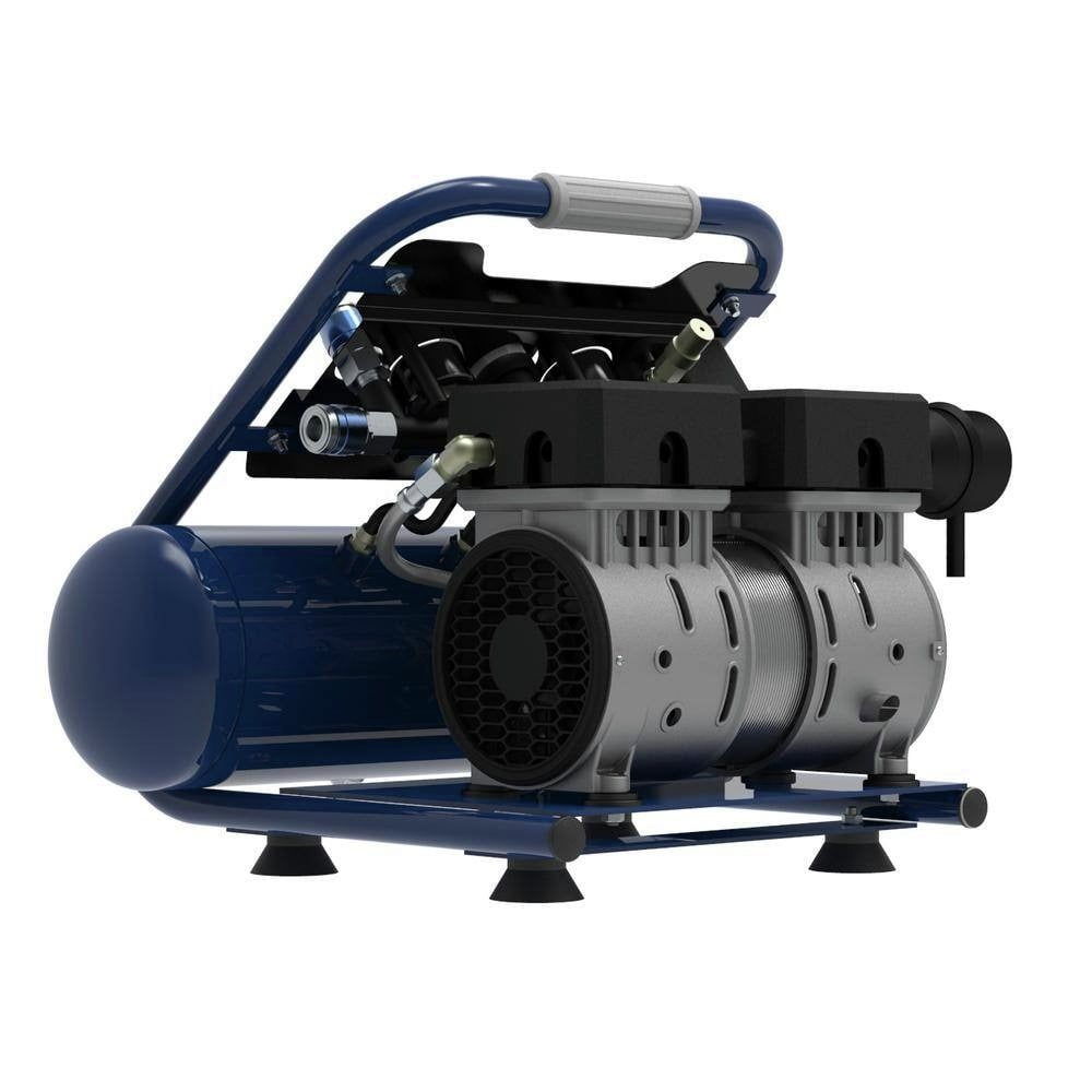 2 HP 2 Gallon 125 PSI Single Stage Electric Quiet Oil-Free Portable Air Compressor