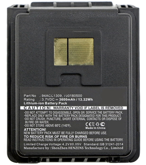 Li-Ion, 3.7V, 1000 mAh Synergy Digital Barcode Scanner Battery Ultra High Capacity Works with Datalogic 11300794 Barcode Scanner, Compatible with Datalogic 11300794 Battery 