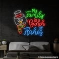thumbnail image 4 of Glowneon My Family Is A Bunch Of Flakes Neon Sign, Snowman LED Lights, Christmas Quotes LED Sign, 4 of 5
