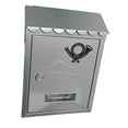 thumbnail image 2 of Wall Mount Mailbox Front Door with Key Locking Mailbox Metal Outdoor Decor Porch, 2 of 9