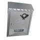 thumbnail image 2 of Buzón de correo de pared con cerradura de hierro, decorativo, para negocios plata, 2 of 9