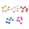 thumbnail image 2 of Decoración de estrellas de plástico Injueey 6 piezas para árbol de Navidad interior dorado plateado rojo Azul rosa rojo, 2 of 6