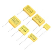 Polypropylene Capacitors Assortment Kit DIP 275VAC X2 MKP 6 Value - 0.0022uF 0.022uF 0.22uF 2.2uF 30pcs